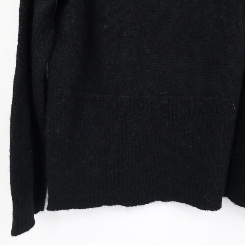 J. Crew Wool Alpaca Sweater Women M Black Mod Classic Timeless Sophisticated NWT - Picture 12 of 16